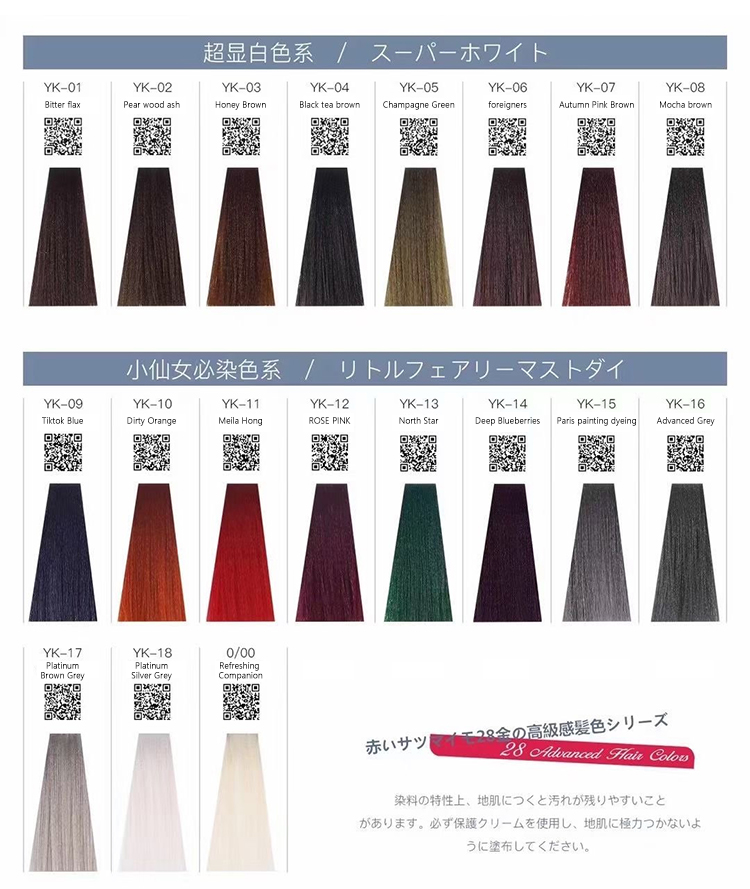 Hair Color Product Showcase 7
