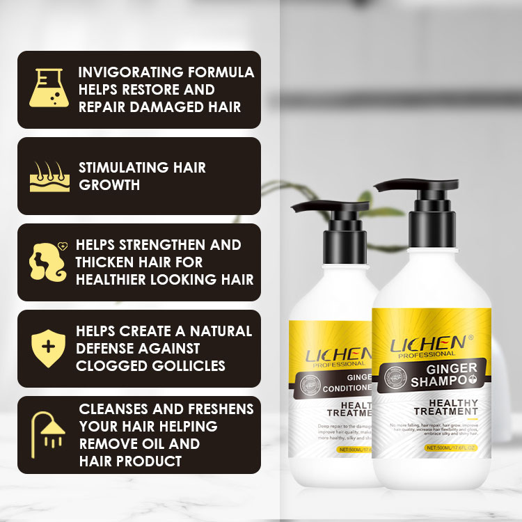 Best Seller Organic Fast Hair Growth Shampoo Ginger Private Label Hair Growth Shampoo And Conditioner