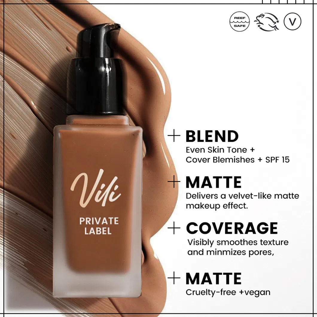 OEM Custom Logo Daily Makeup Foundation Customized Cosmetics