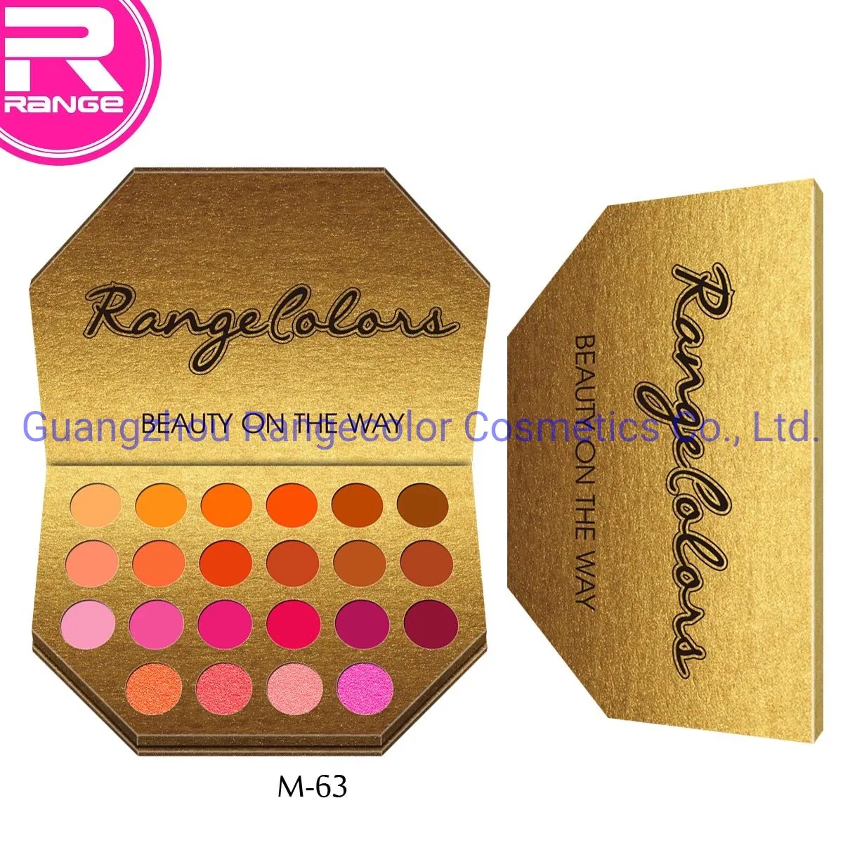 Professional 5 Sides Shape 22colors Eyeshadow Customized Private Label Cosmetic