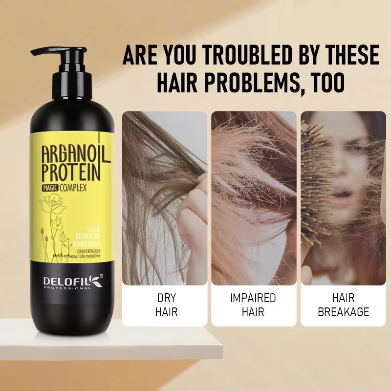 Delofil Private Label Professional Curly Hair Care Sulfate Free Shampoo Repairing Curl Hair Conditioner for Frizz Hair