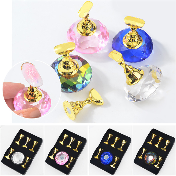 Nail Care Salon Practice Jacquard Tool Products, Manicure Pedicure Training Magnetic Display Support Nail Supplies