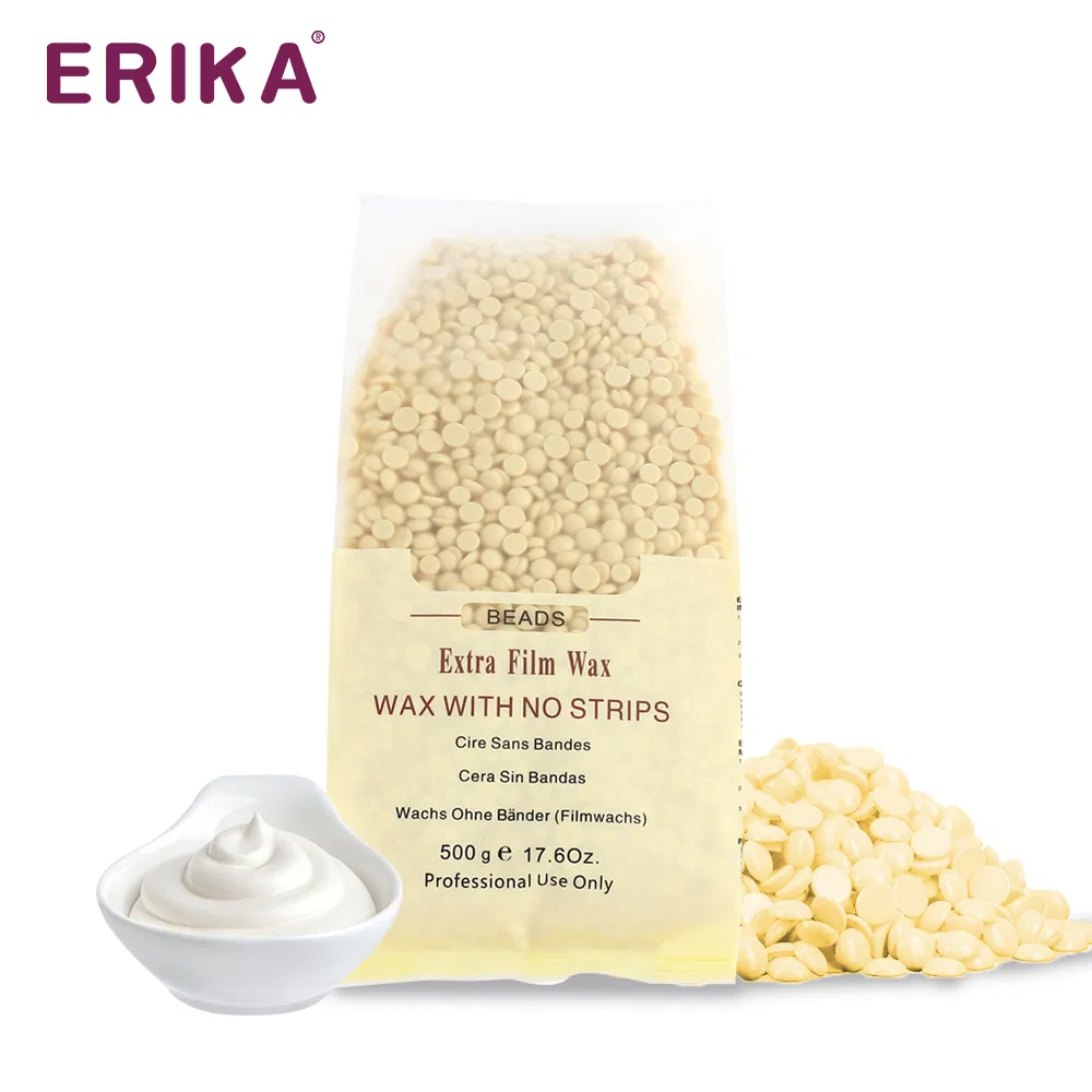 500g White Chocolate Flavored Hard Depilatory Wax Beans for Smooth Gentle Hair Removal Professional Bikini Leg Underarm Waxing Supplies