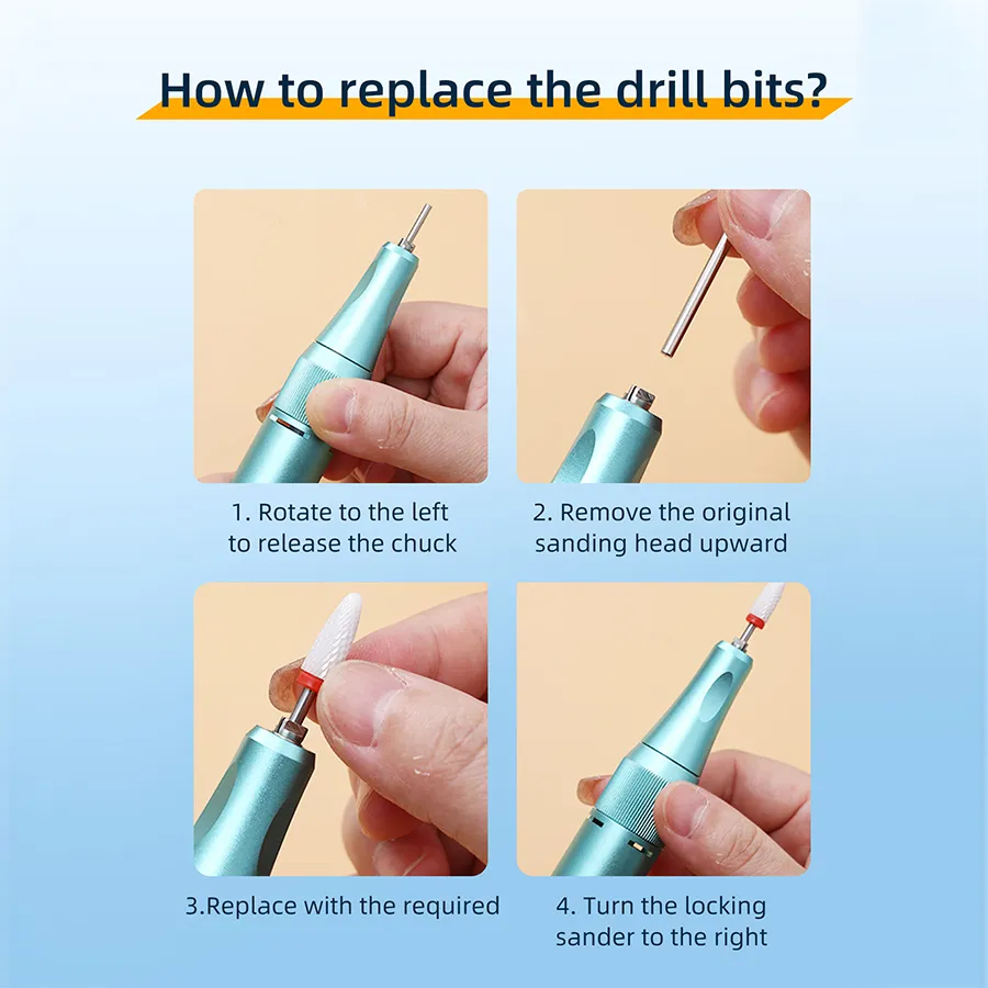 Portable Nail Polishing Pen Nail Care for Personal and Salon