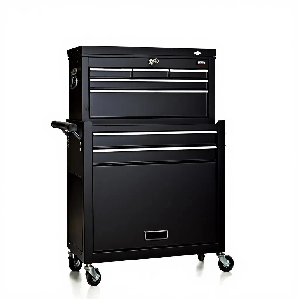 Professional Rolling Barber Station with Lockable Casters