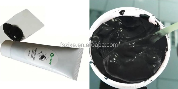 Professional Carbon Gel for Carbon Laser, 80ml Black Doll Facial Beauty Machine Consumables for Salon Use