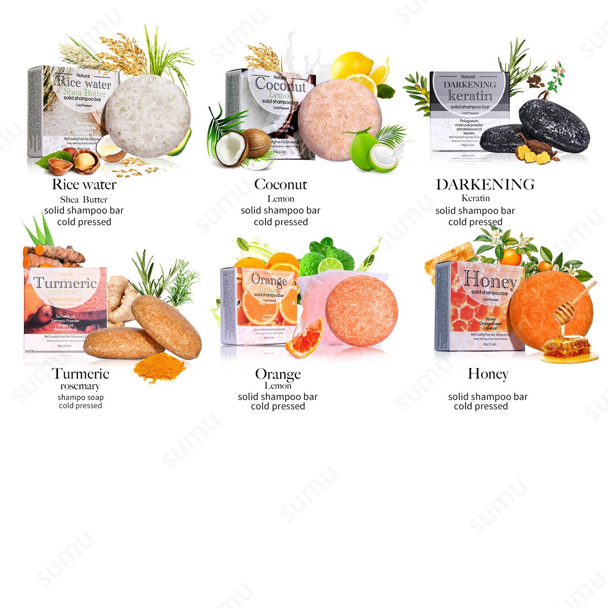 New series of silicone free shampoo soap