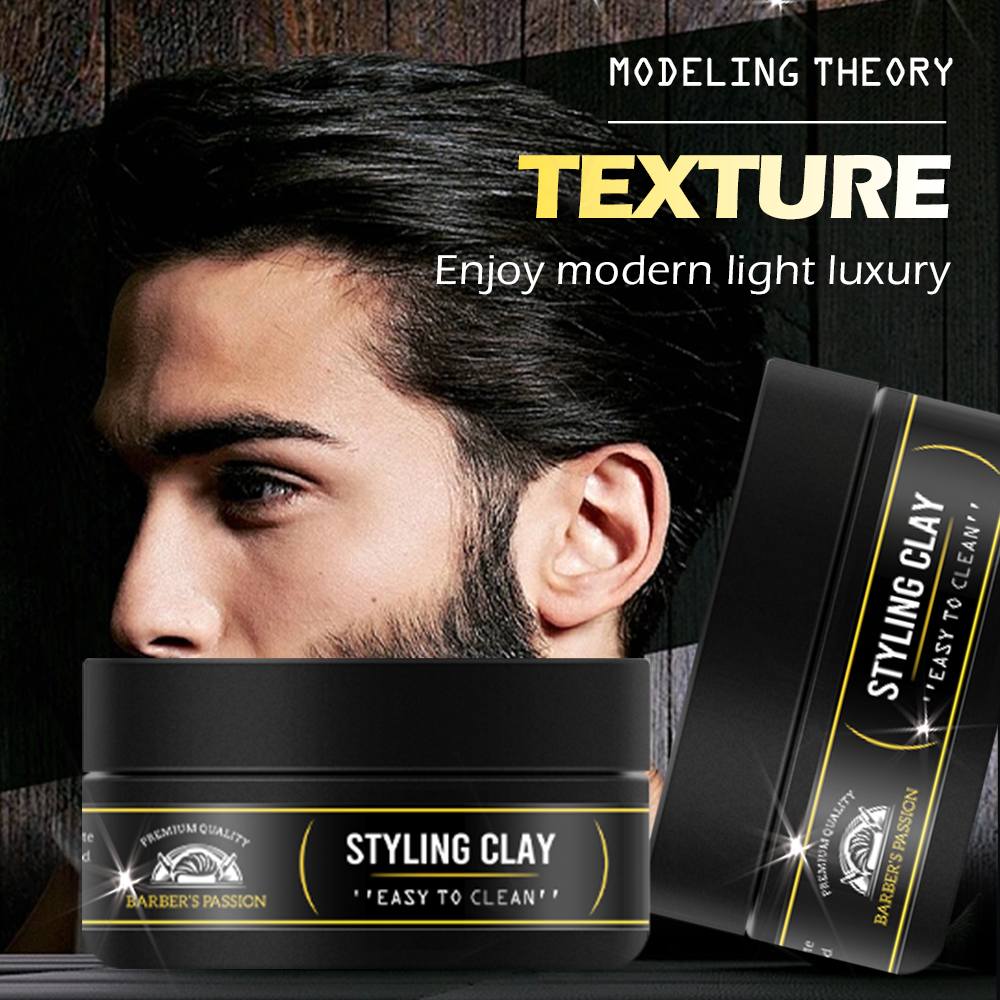 Strong Hold Classic Matte Look Adds Texture Men Hair Clay Wax Strong Hold Professional Creative