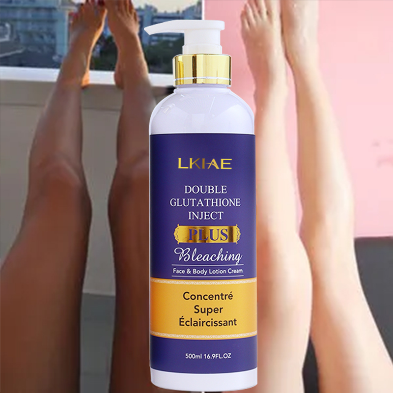 Private Label Gluta Plus Tone up Natural Black Skin Women Face Cream Whitening Body Lotion for Bleaching