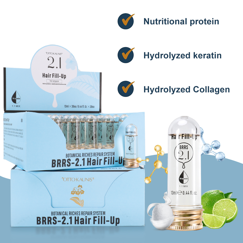 Wholesale Private Label Keratin Deep Moisturizing Hair Fill Up Repair Mask Colleagen Men Woman Hair Ampoule Filler For Hair