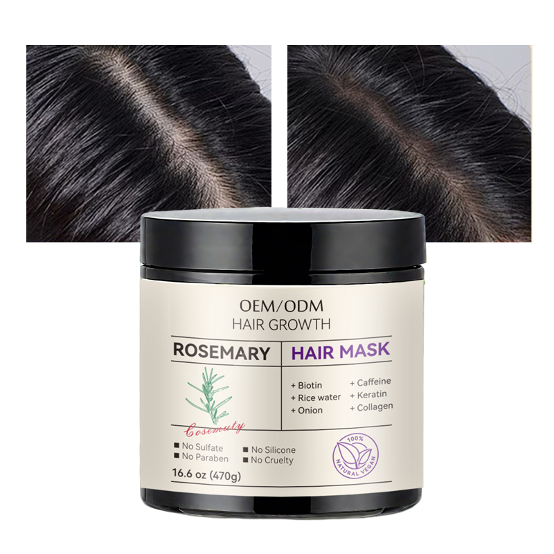 Factory Oem Natural Organic Custom Vegan Hair Loss Rosemary Mint Tea Tree Oil Hair Growth Shampoo And Conditioner Set