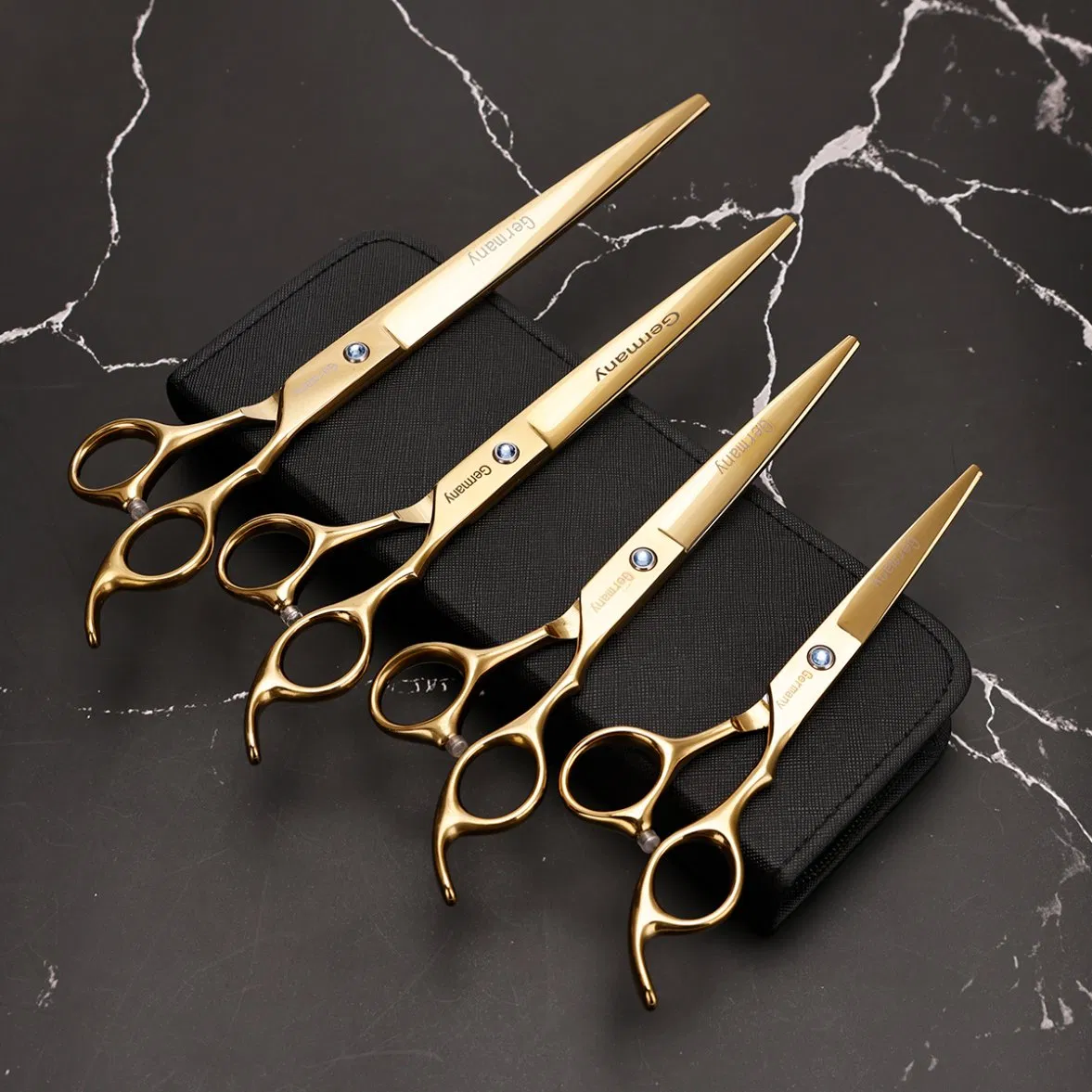 Four Sizes Scissor Gold Professional Hairdresser Beauty Products Beauty Instrument