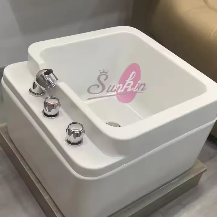 Professional Hydrotherapy Jet Massage Chair with 7-Color LED Pipeless Jet System ABS Material for Salon &amp; Home Spa Use
