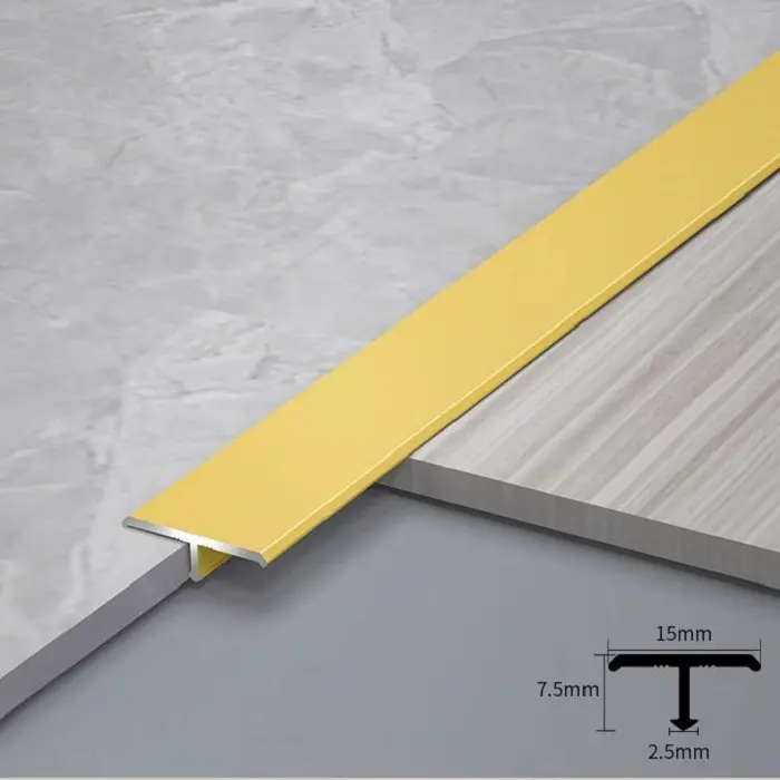High-Quality Aluminum alloy floor decoration bar Metal T-shaped bar Manufacturers, Suppliers