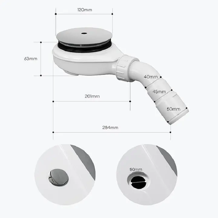 Wholesale Bathroom accessories 120mm Deodorant filter hair bottom basin drainer Factory, Supplier
