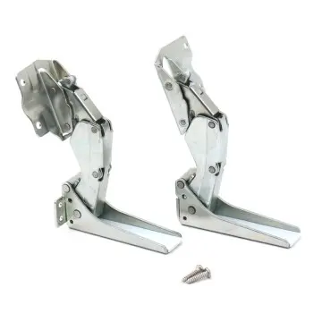 Door hinge recessed refrigerator door hinge