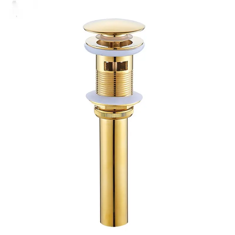 Wholesale Drains For Home Brushed gold drain Basin sink Water drainage Black Drains pop up drain Factories, Suppliers