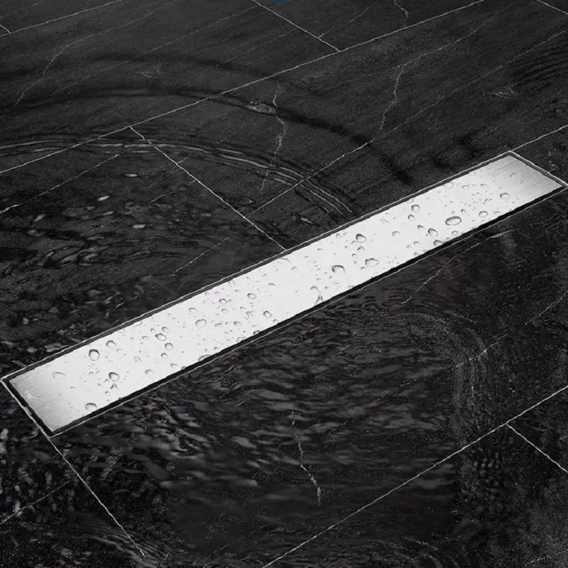 China stainless steel invisible tile side row square shower room odor-proof floor drain Factories, Factory