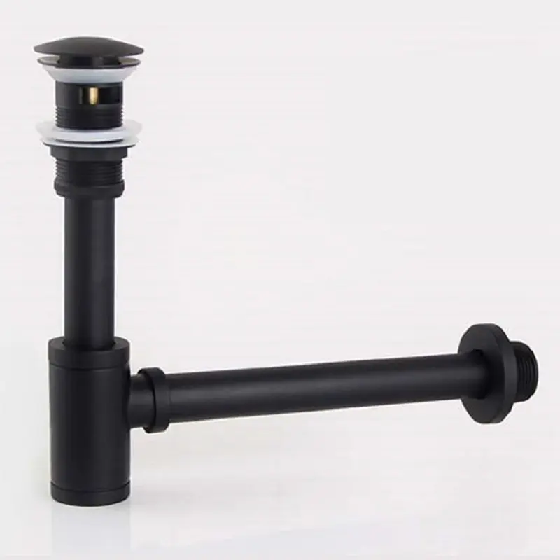 Wholesale Drains For Home Brushed gold drain Basin sink Water drainage Black Drains pop up drain Factories, Suppliers