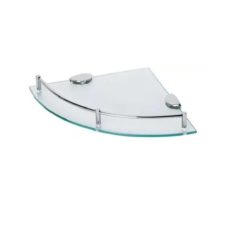 China stainless steel glass shelving Corner Bathroom Shelves Factories, Supplier
