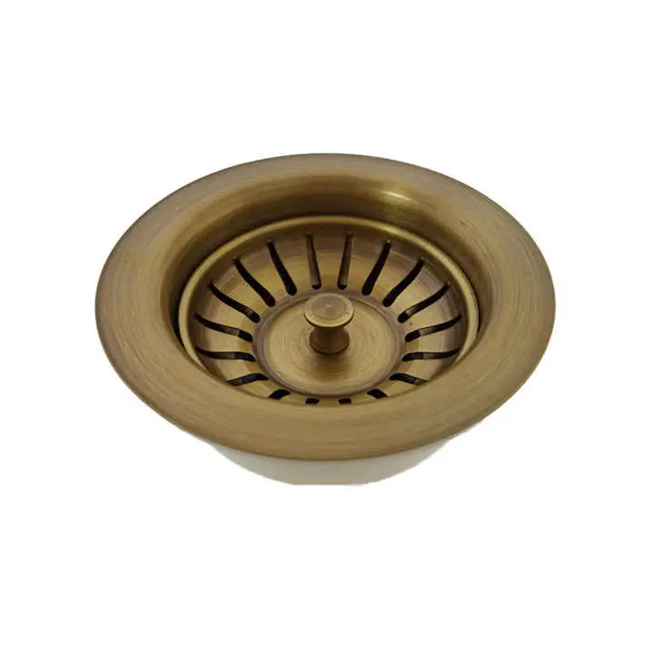 Wholesale Pure Copper Kitchen Waste Sink Basket Brass Sink Waste Sink Strainer Drain Factories, Suppliers