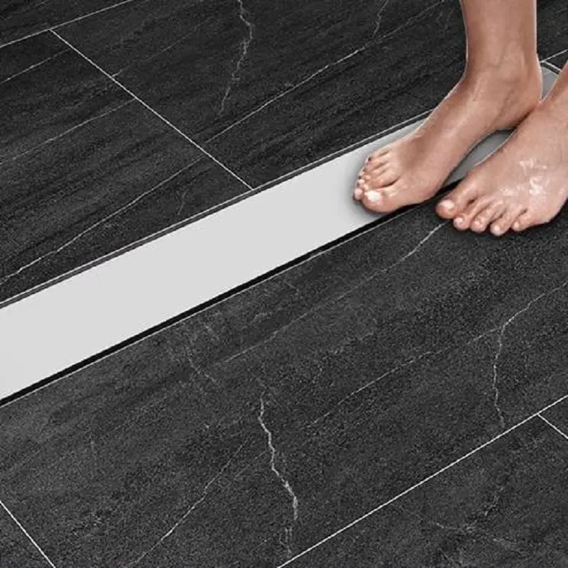 China stainless steel invisible tile side row square shower room odor-proof floor drain Factories, Factory