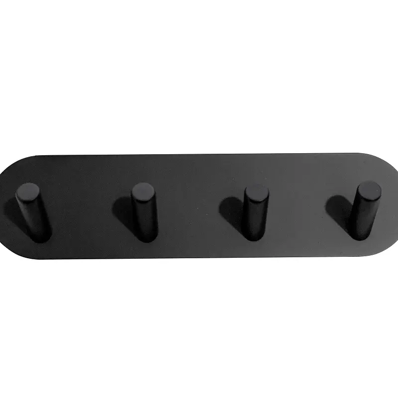 High-Quality Space aluminum wall mounted bathroom towel row hook oval sole coat hanger hook Factories, Suppliers