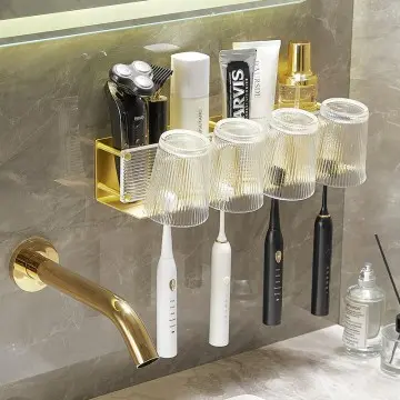 Aluminum bathroom mouthwash cup wall mount