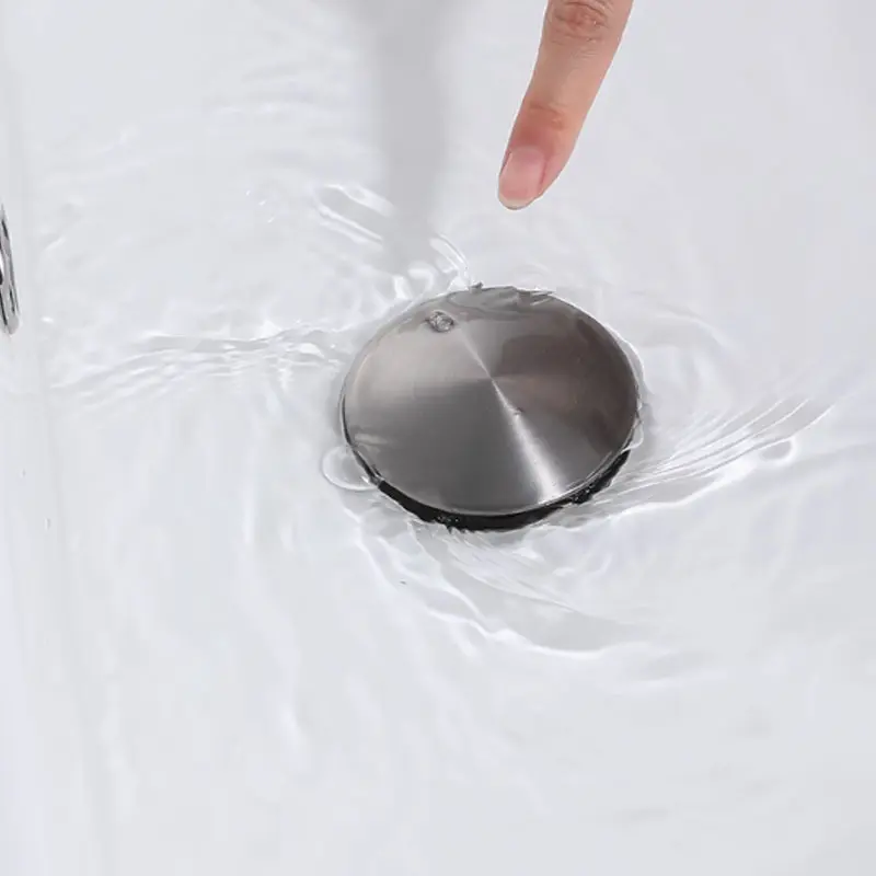 China Bathroom Sink Wash Basin Push Down Pop-Up Drain Filter Sink Stopper Factory, Suppliers