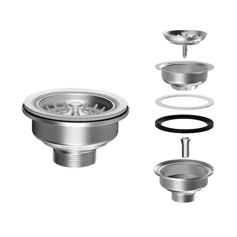 High-Quality Double stainless steel thickened steel head launching accessories sink drain plug Manufacturers, Supplier
