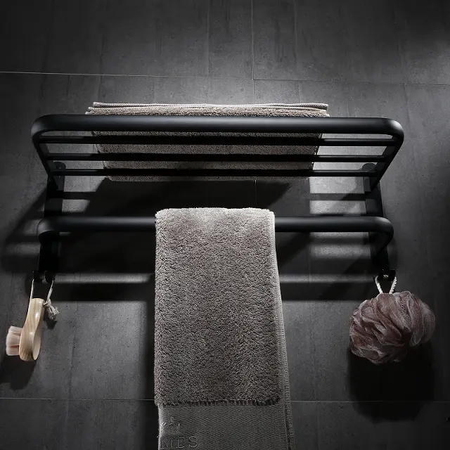 China Bathroom shelf Perforation-free stainless steel towel rack Manufacturer, Suppliers