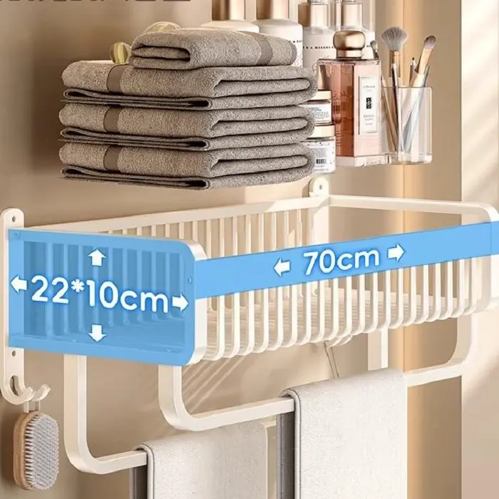 China Bathroom shelf white towel rack Bath towel rack storage rack Manufacturer, Manufacturers