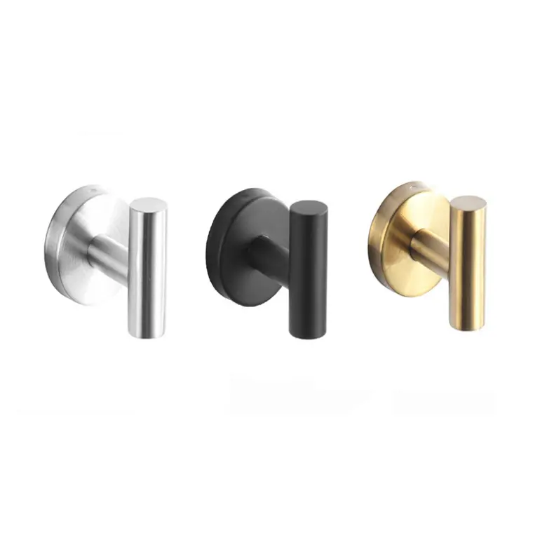 Wholesale Heavy Duty bathroom Waterproof Stainless Steel Adhesive Robe Towel Hooks Wall Hook Manufacturer, Suppliers