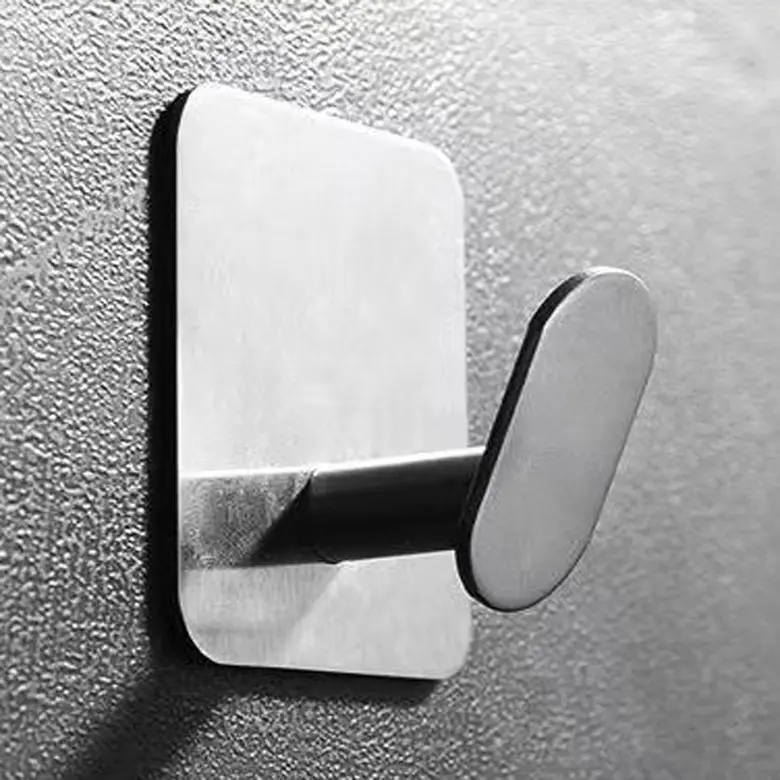 China Waterproof Stainless Steel Adhesive Robe Towel Hooks Wall Hook Manufacturers, Factory
