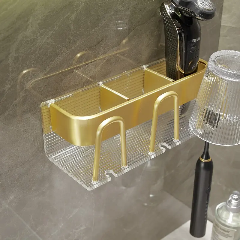 High-Quality Aluminum Bathroom mouthwash cup wall hanging toothbrush holder Manufacturers, Factory