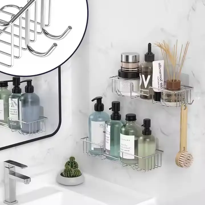 China Rustproof Stainless Steel Shower Storage Chrome Bath Shower Caddy Manufacturer, Manufacturers