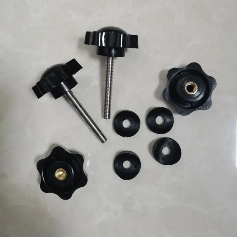 China Plum shaped hand screw bolt M6 with rubber gasket Factory, Supplier