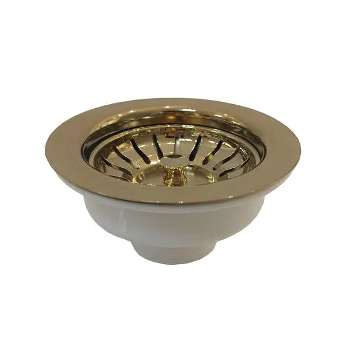 Wholesale Pure Copper Kitchen Waste Sink Basket Brass Sink Waste Sink Strainer Drain Factories, Suppliers