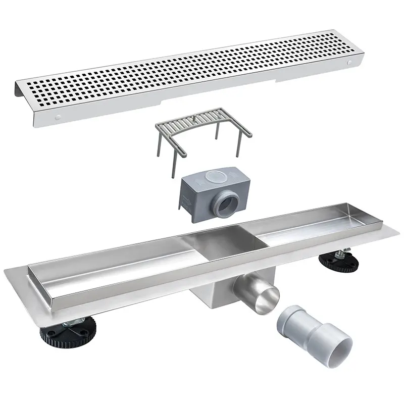 Wholesale SUS Anti-Odor 70*600mm Long Bathroom SS 304 Stainless Steel Rectangle Linear Shower Floor Drain Factories, Factory