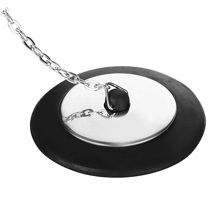 Wholesale Universal Sink Stpper With Chain  For Kitchen Bathroom Rubber Bath Plug Sink Stopper Plug For Bathtub Manufacturers, Factories
