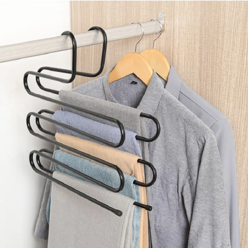 High-Quality Multi-layer storage multi-functional wardrobe S-type towel rack Manufacturer, Supplier