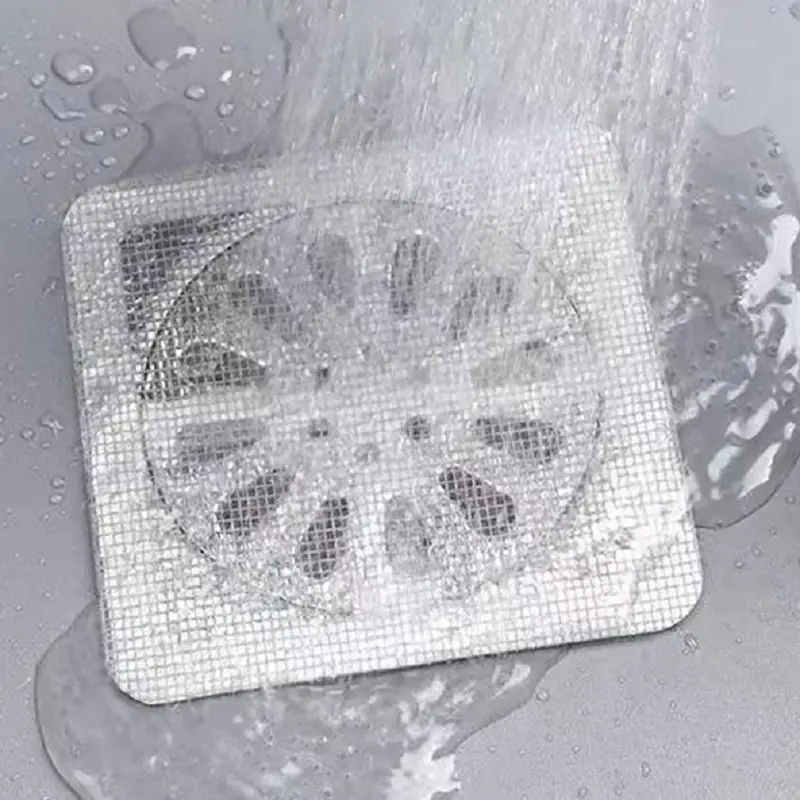 China Drain sticker Kitchen anti-clogging filter screen bathroom bathroom sewer hair filter sticker disposable shower hair catcher Manufacturers, Suppliers
