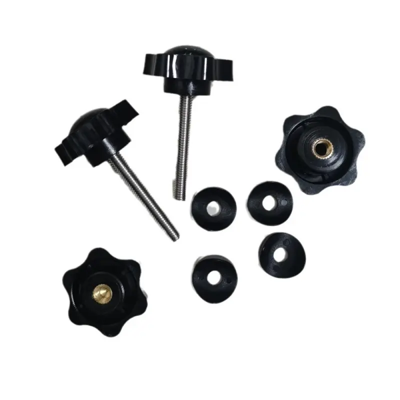 China Plum shaped hand screw bolt M6 with rubber gasket Factory, Supplier