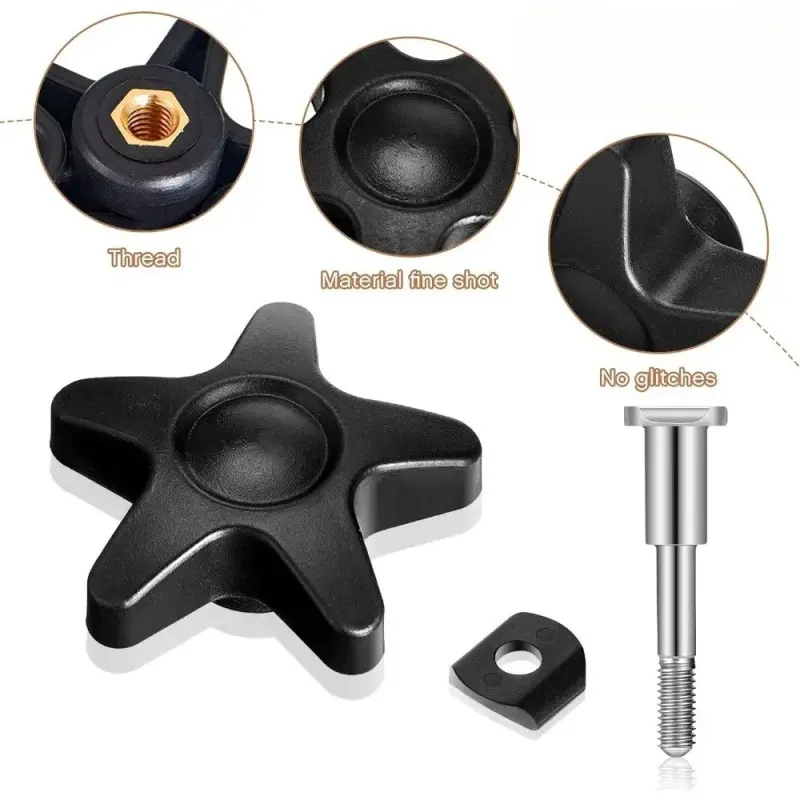 China Plum shaped hand screw bolt M6 with rubber gasket Factory, Supplier