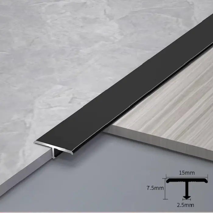 High-Quality Aluminum alloy floor decoration bar Metal T-shaped bar Manufacturers, Suppliers