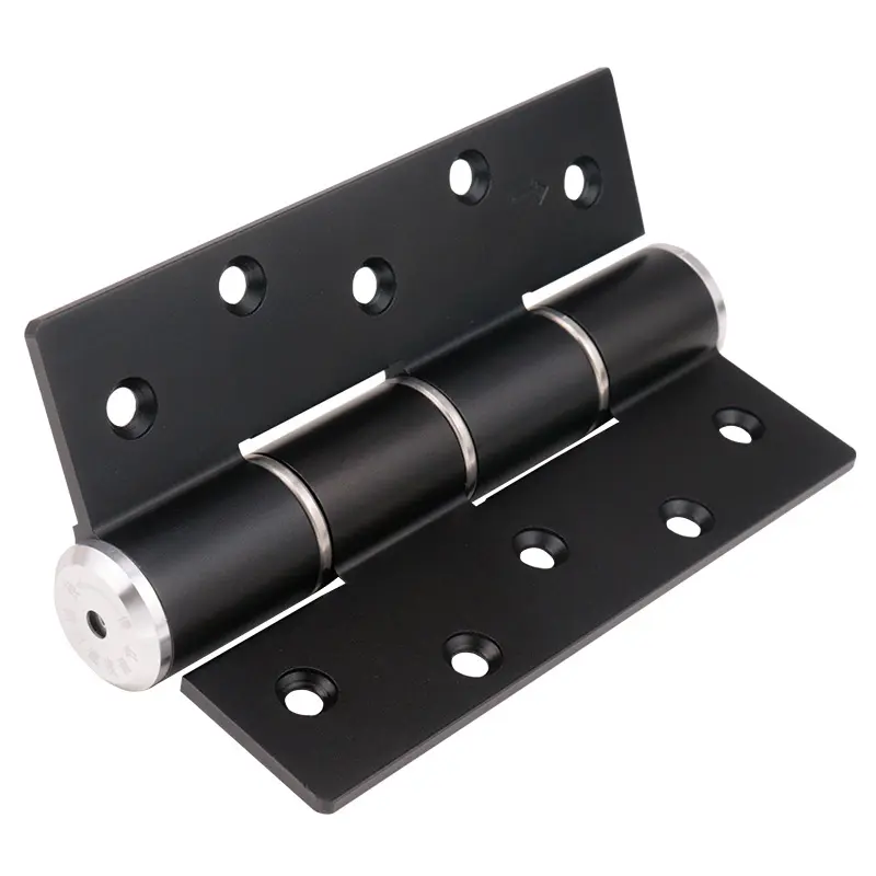High-Quality Modern Design Black Automatic Door Closer with Hydraulic Buffer and Spring Rebound Hinge Self-Closing Hinge Manufacturer, Supplier