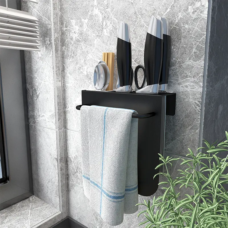 Wholesale Stainless Steel Pot Lid Rack Non-Punching Cutting Board Household Kitchen Hanging Storage Rack Hook Factories, Supplier