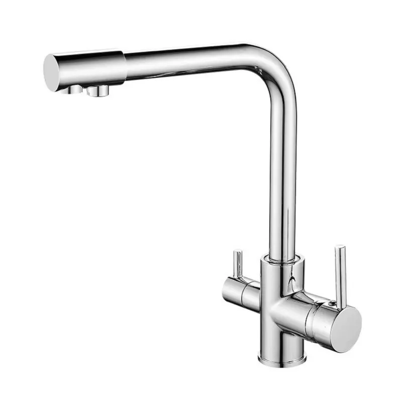 High-Quality Brass faucet kitchen multi-functional straight drink triple tap Factories, Suppliers