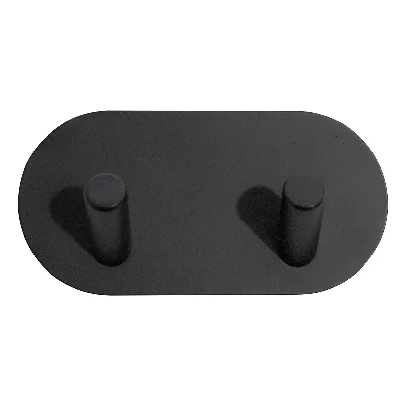 High-Quality Space aluminum wall mounted bathroom towel row hook oval sole coat hanger hook Factories, Suppliers