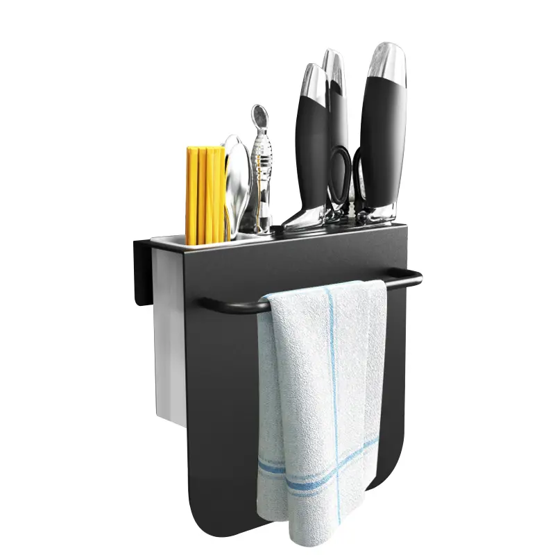 Wholesale Stainless Steel Pot Lid Rack Non-Punching Cutting Board Household Kitchen Hanging Storage Rack Hook Factories, Supplier